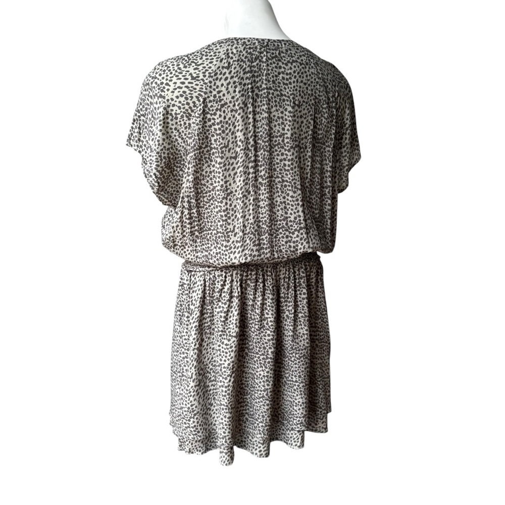 Rails Karla Animal Print Mini Dress in Olive Lynx, Sz L - Picture 10 of 14